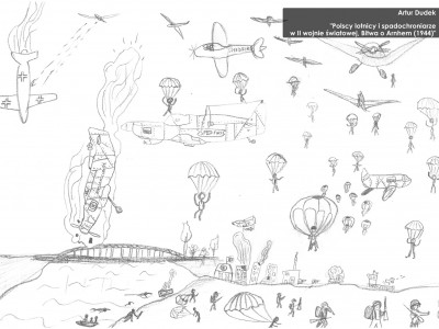 II Intergenerational art competition ”Childhood Memory”-KAT 2 Artur Dudek „Polscy lotnicy i spadochroniarze w II wojnie światowej, Bitwa o Arnhem (1944)”_.jpg
